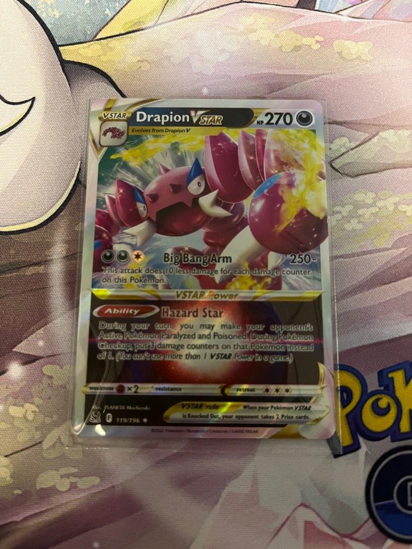 Pokemon TCG 119/196 Drapion VSTAR Full Art Ultra Rare Losr