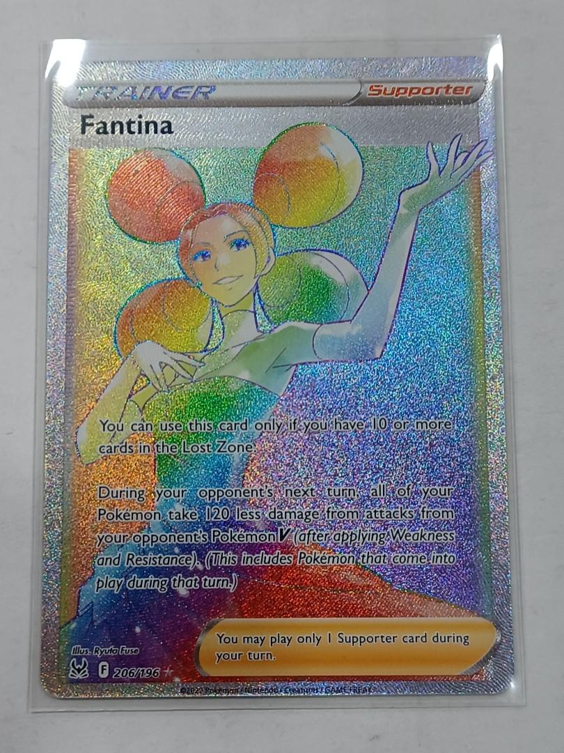pokemon cards wholesale prices Pokemon Card Lost Origin 206/196 Fantina Supporter Hyper Rare *MINT* –  Brokenvase Games main image 0