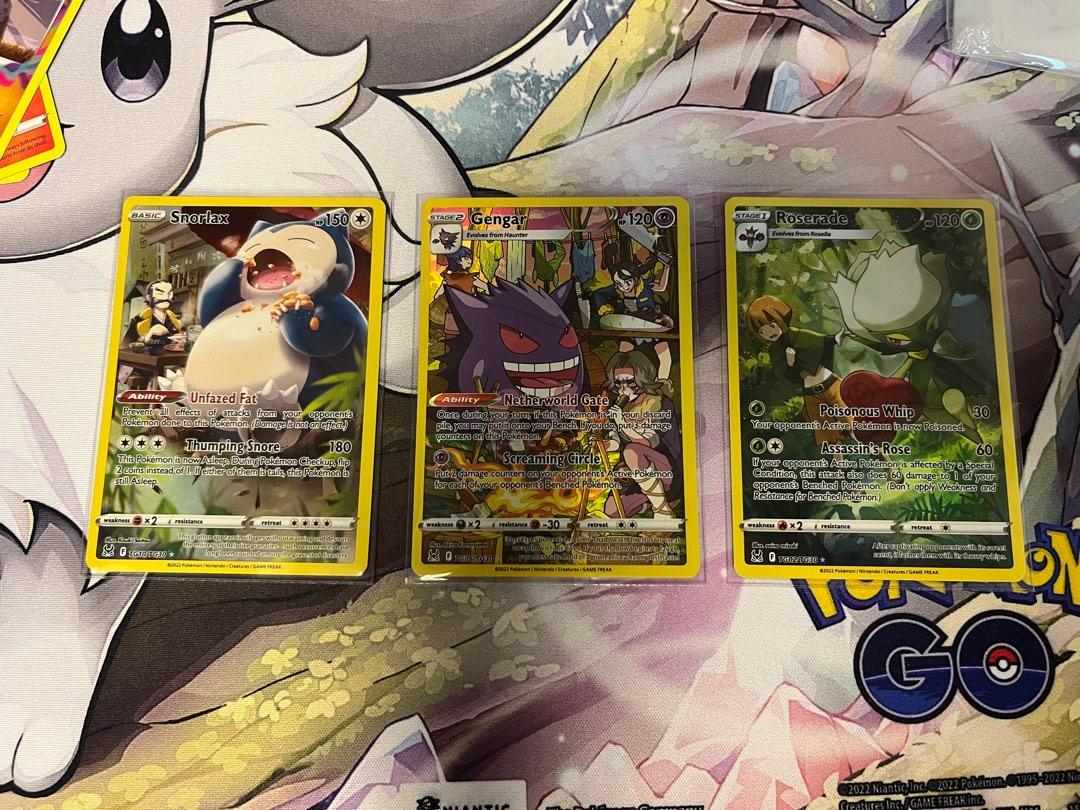 Pokemon TCG: Snorlax TG10/TG30 Roserade TG02/TG30 Full Art Lost Origin  Trainer Gallery, Hobbies & Toys, Toys & Games on Carousell