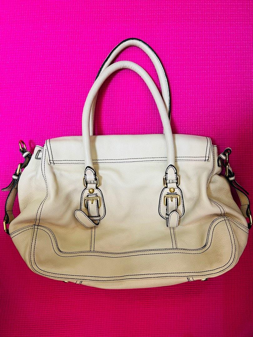 Prada White Leather Bag, Luxury, Bags & Wallets on Carousell