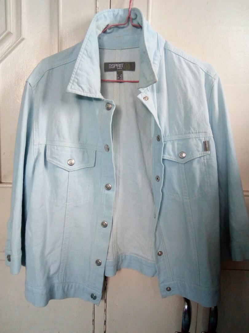 Pre loved Esprit denim (Category: Coats, Jackets and Outerwear) located in Manila. Submitted by fineone (Listing ID 1183876239, Image 1). Description: pre loved hindi na ginamit size XL 400 pesos.