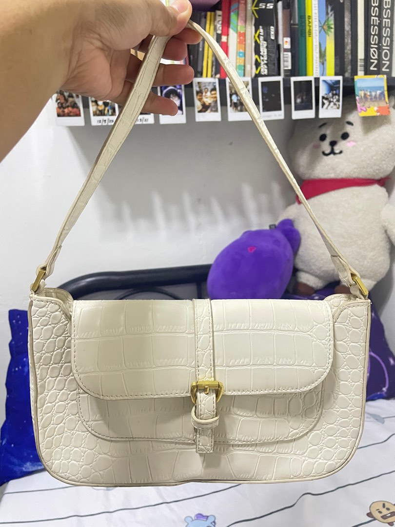 Preloved By Far Miranda Bag in Cream Luxury Bags Wallets on