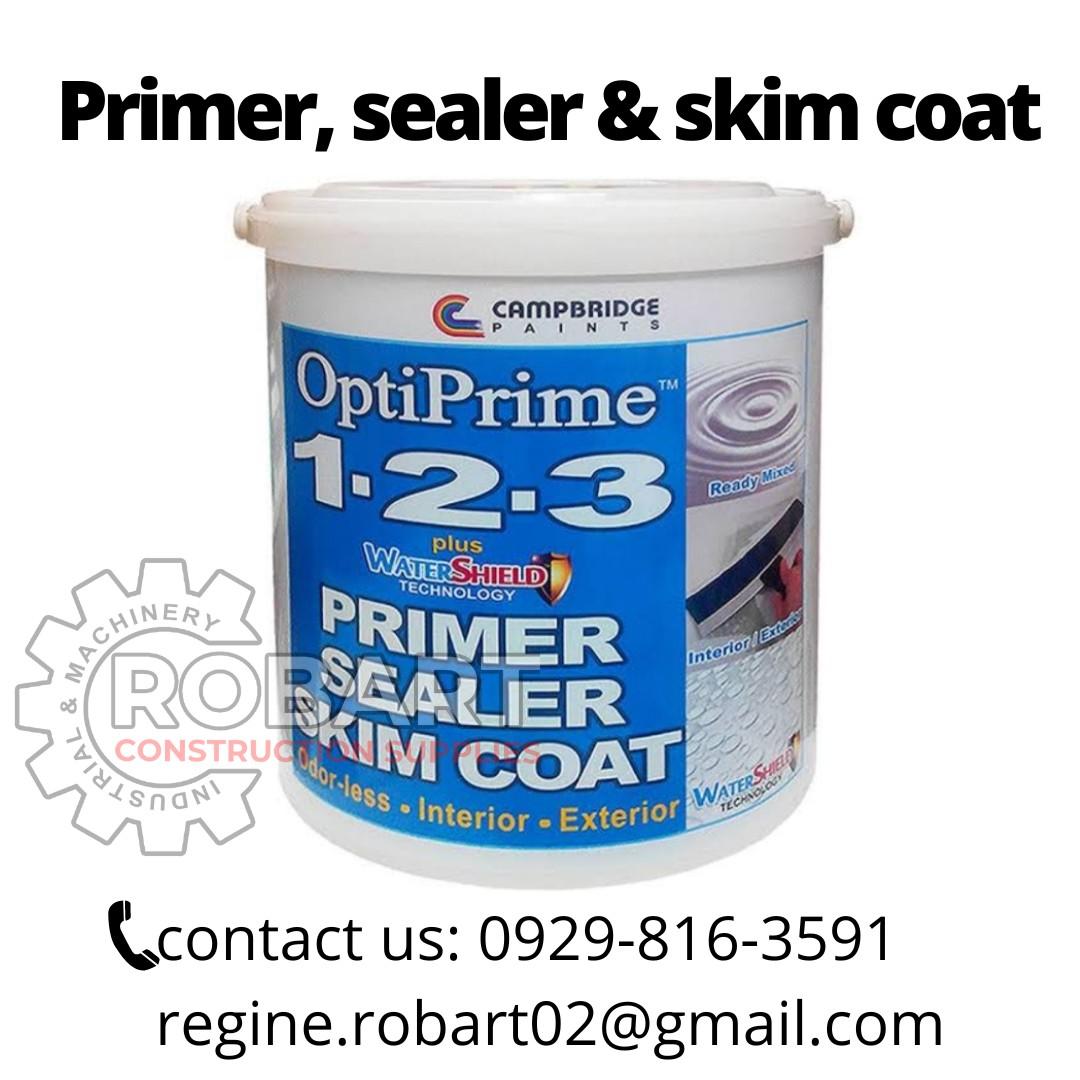 primer, sealer, and skim coat, Commercial & Industrial, Construction