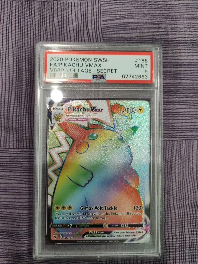 PSA 9 Rainbow Pikachu Vmax Vivid Voltage (fixed price), Hobbies & Toys ...