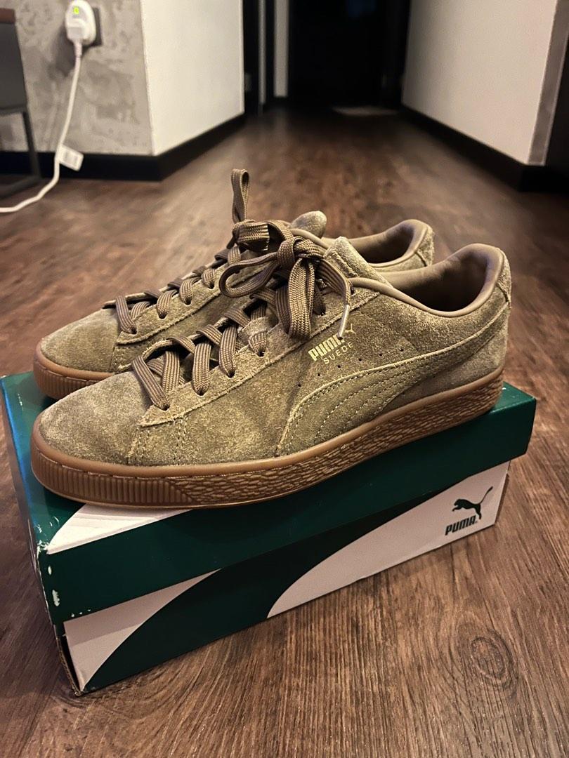 Puma olive cheap green shoes