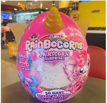 rainbow corn suprise egg big size girl toy FC0490