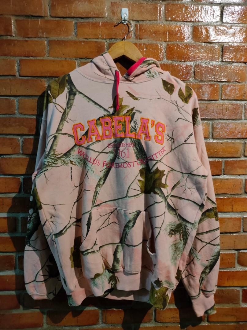 Realtree X Cabelas Pink Hoodie AOP, Men's Fashion, Coats, Jackets and  Outerwear on Carousell