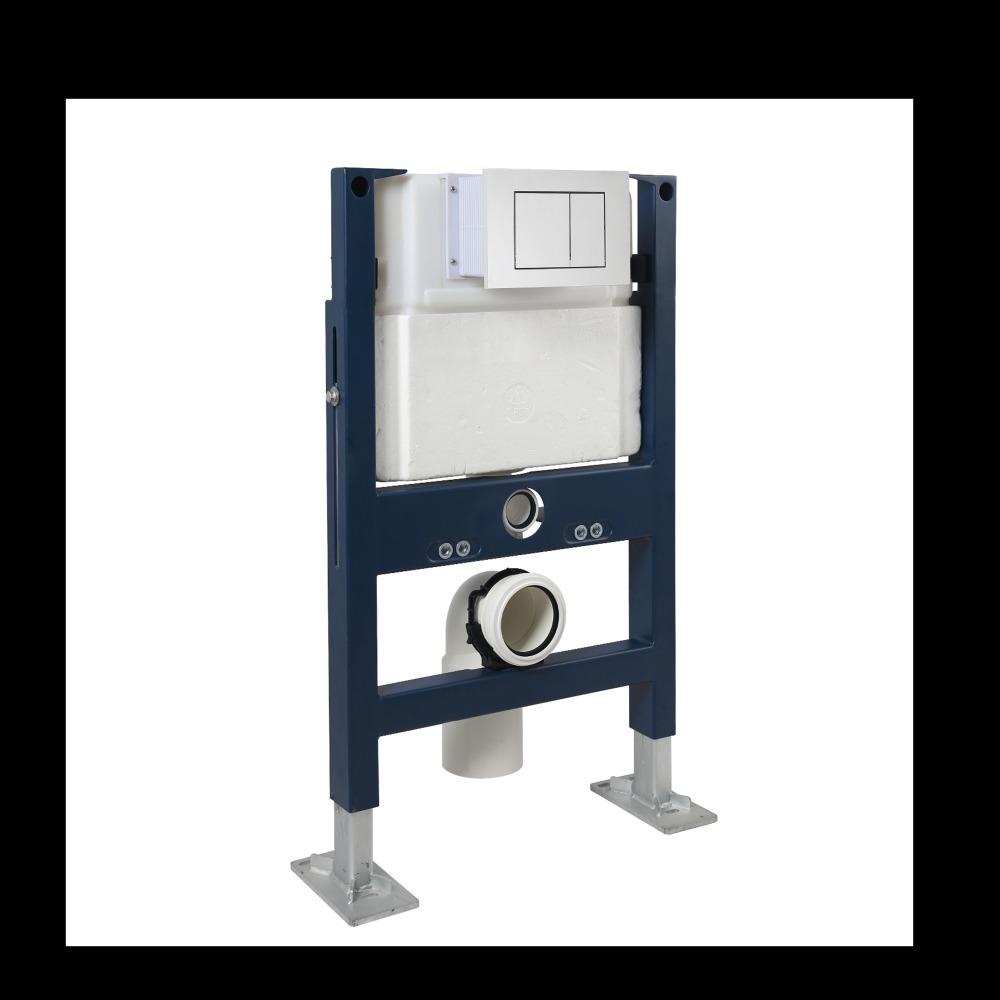 RUBINE Wall Hung Toilet Bowl and R&T Half Framed Flushing System