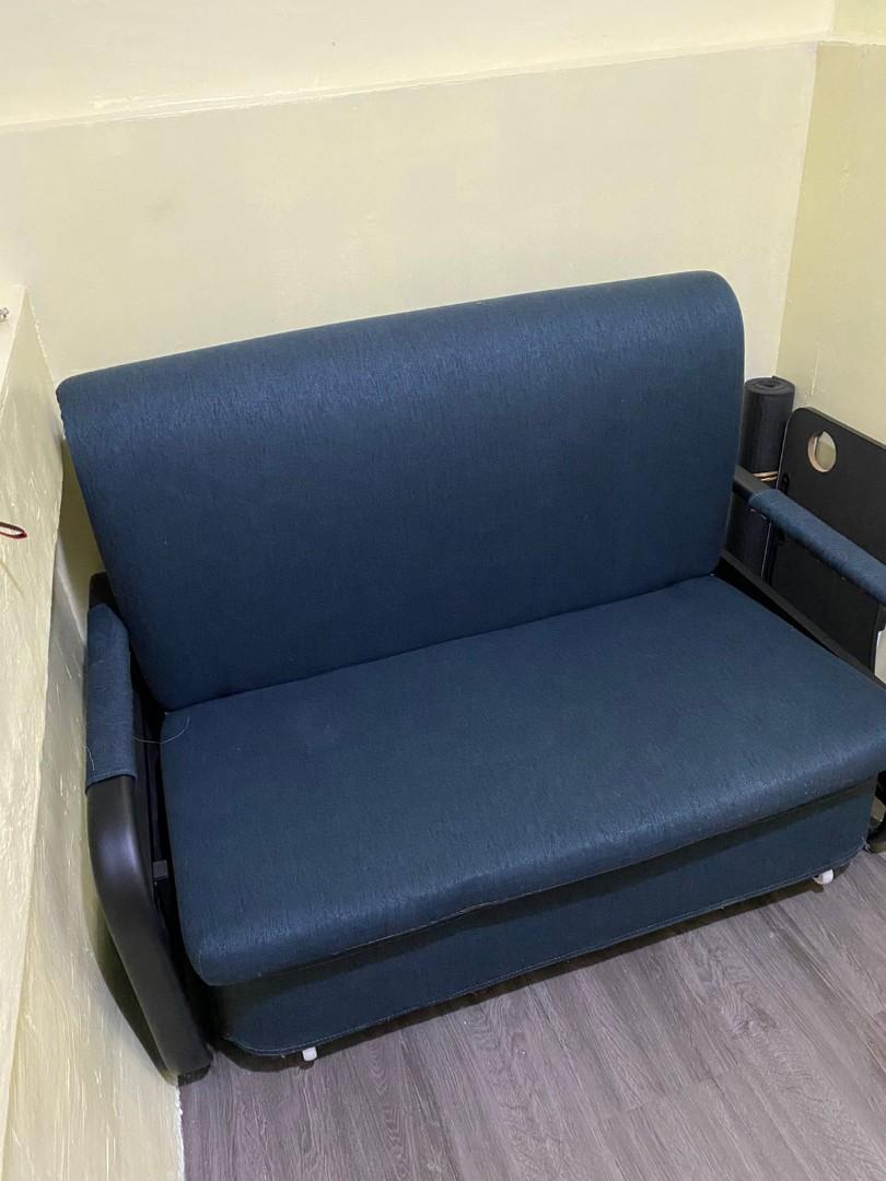 Selling 3in1 Sofa Bed w/ storage 2nd hand, Furniture & Home Living