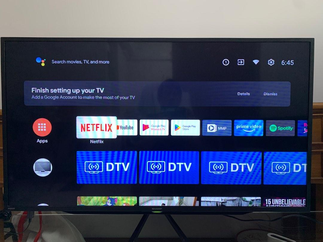 Android Fhdtv Sharp 42” FHD Android TV Digital Ready (2021 Model), TV & Home ...