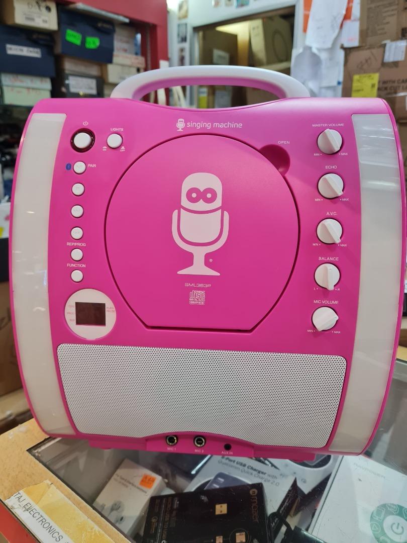 Singing Machine Classic Series SML363P (Pink) Bluetooth Karaoke System