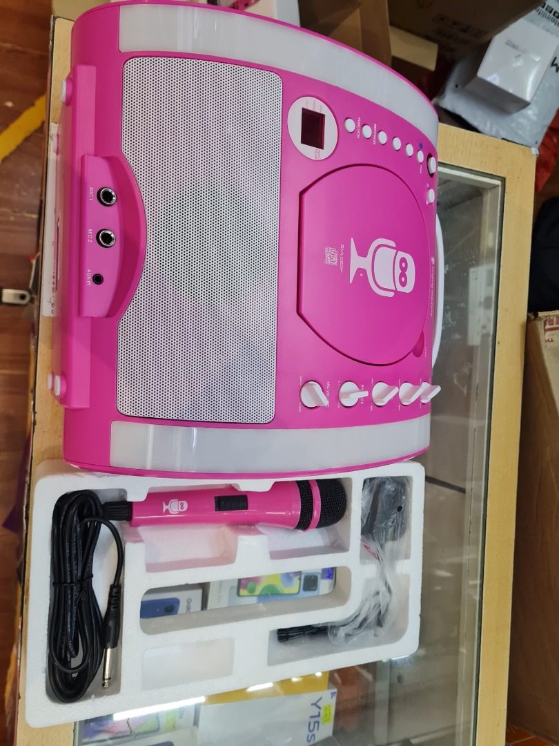 Singing Machine Classic Series SML363P (Pink) Bluetooth Karaoke System