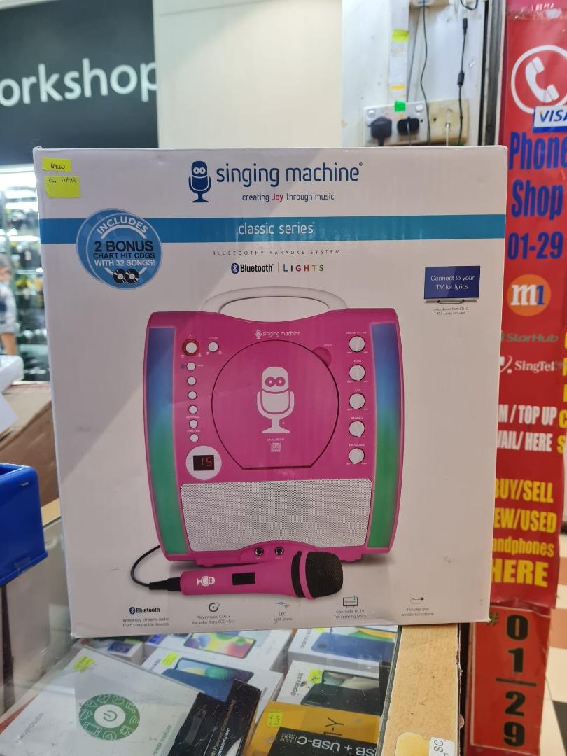 Singing Machine Classic Series SML363P (Pink) Bluetooth Karaoke System