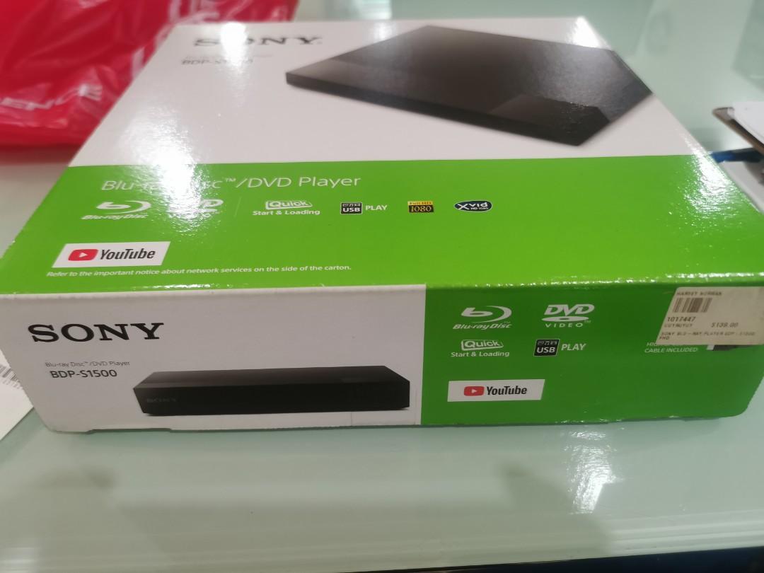 Sony Bluray DVD Player Brand New with Receipt. 2022. Complete set with
