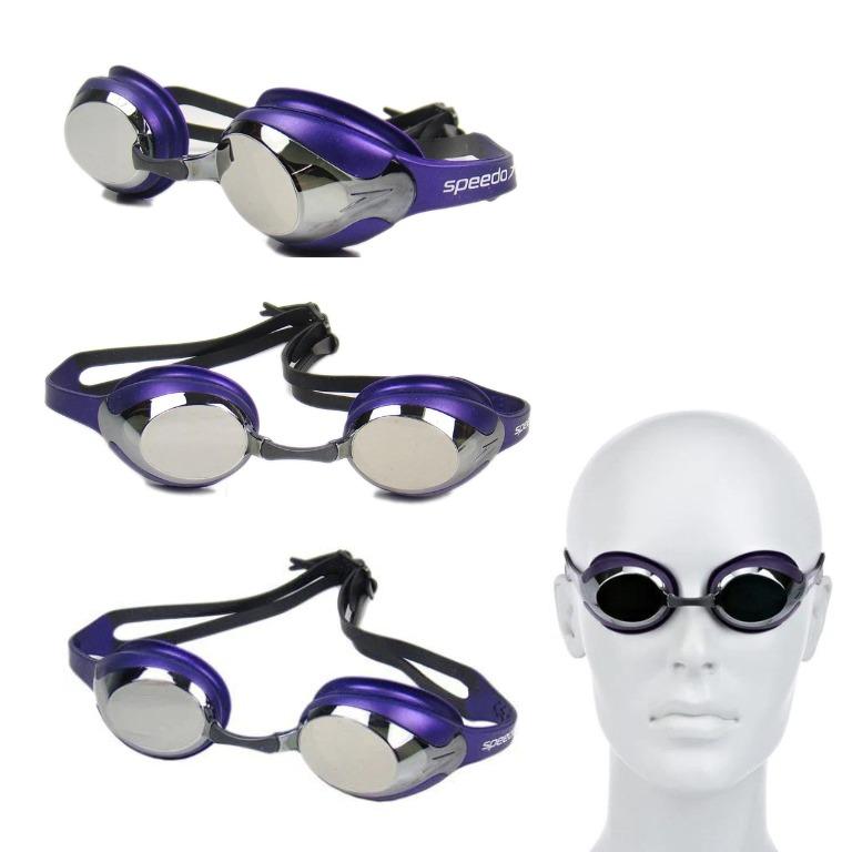 Speedo merit mirror swimming goggles sales