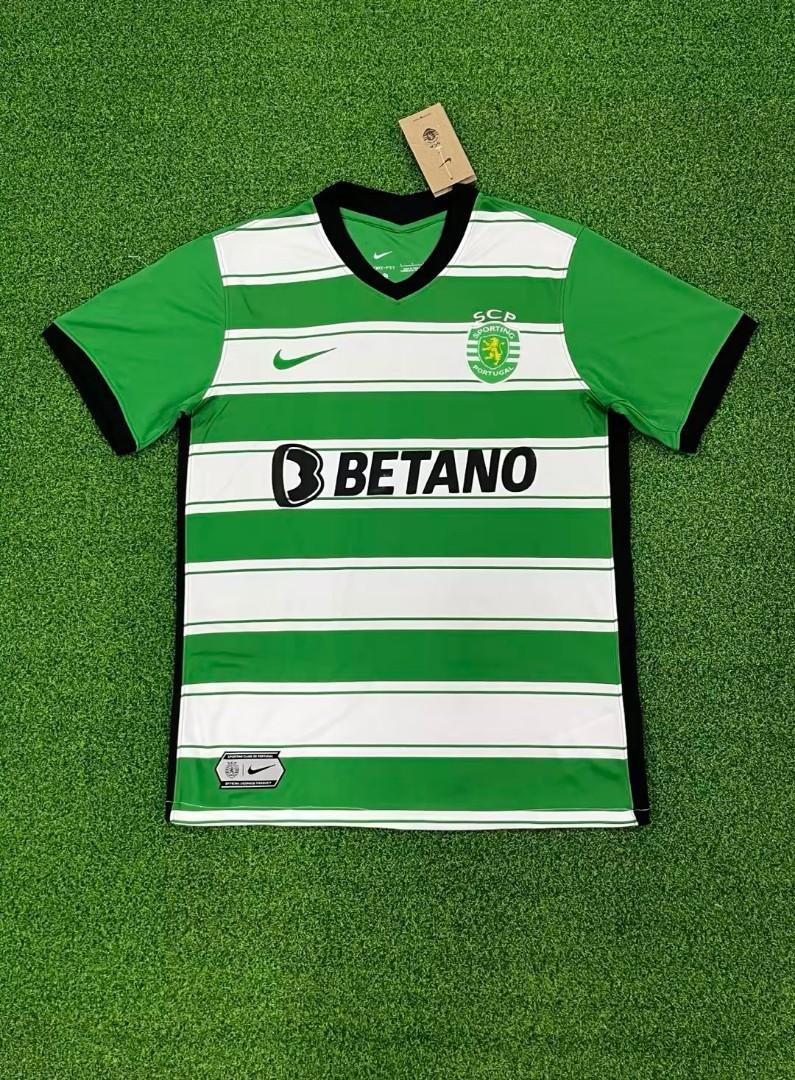 Sporting Lisbon Home kit 2223 Football Jersey, Men's Fashion