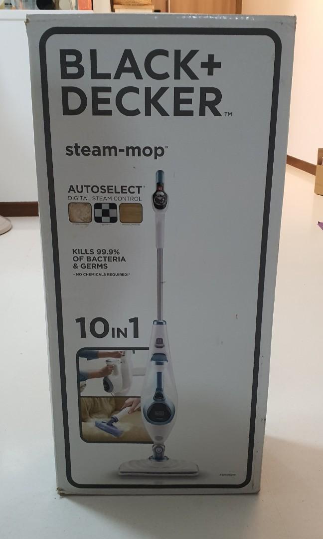 Steamer Mop Black and Decker (10 in 1 use), TV & Home Appliances