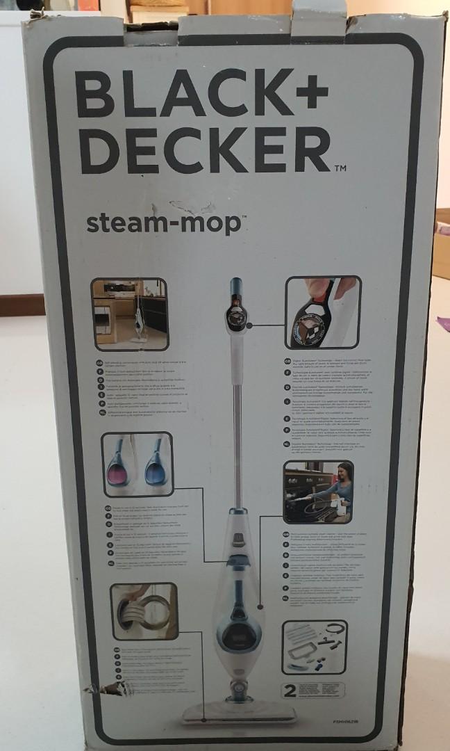 Steamer Mop Black and Decker (10 in 1 use), TV & Home Appliances
