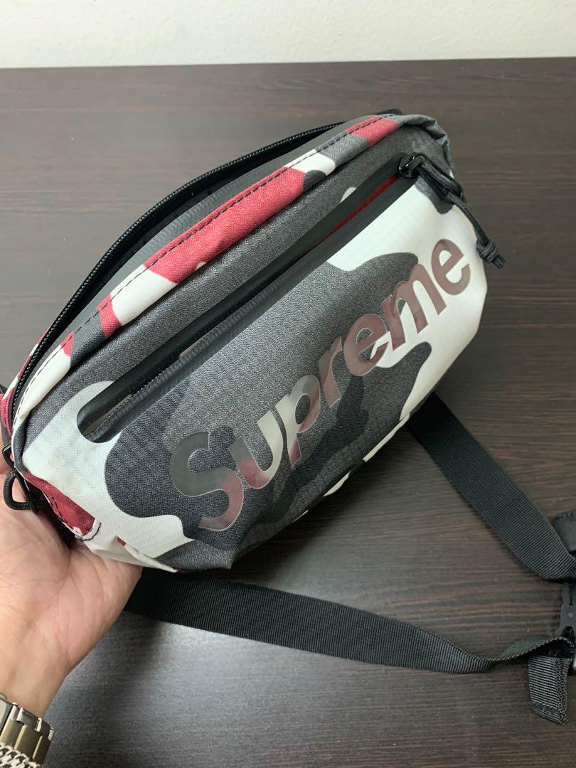 Supreme Waist Bag Red Camo SS21