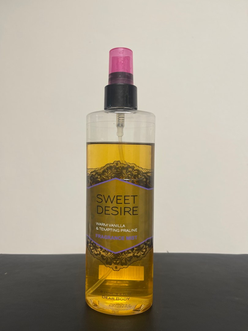 Sweet Desire Warm Vanilla Tempting Praline Fragrance mist 250ml