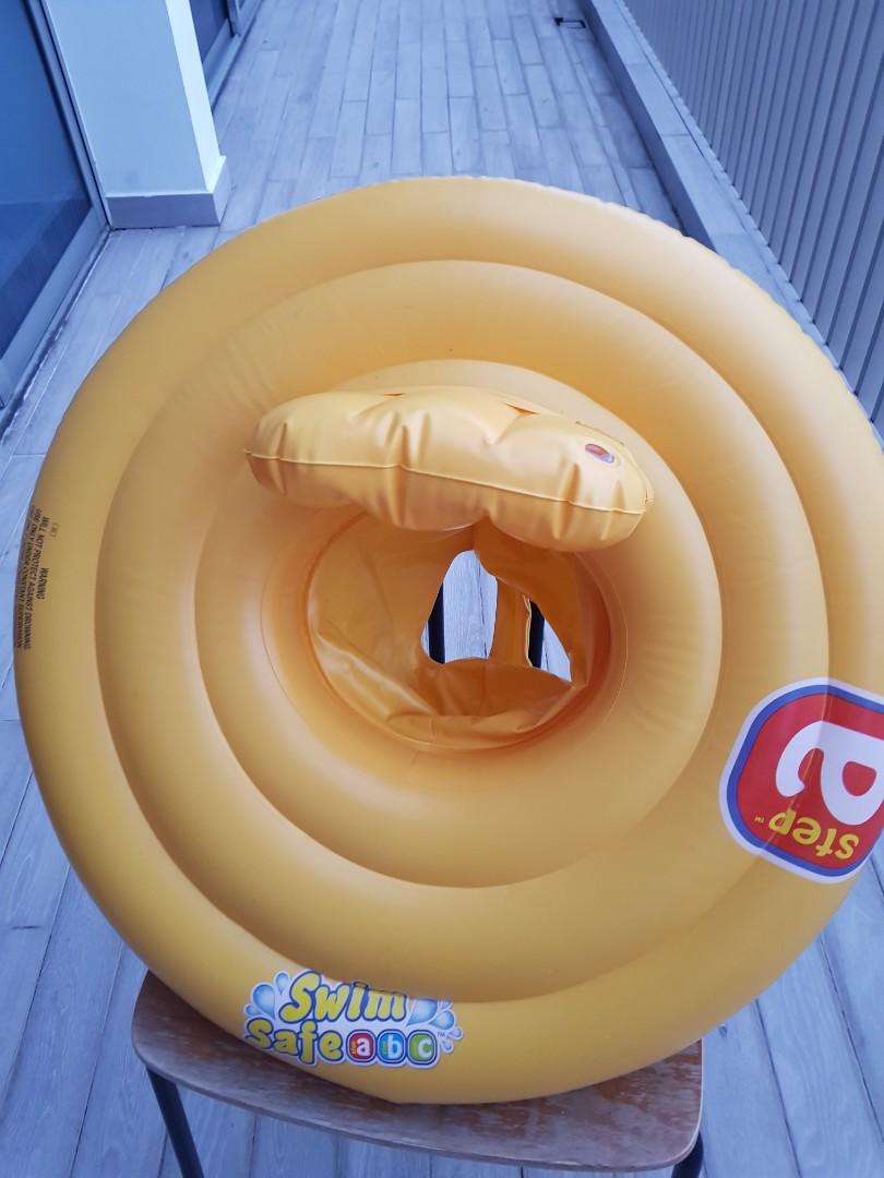 Swim Safe ABC Step A Vinyl Yellow Baby Swim Float, Babies & Kids