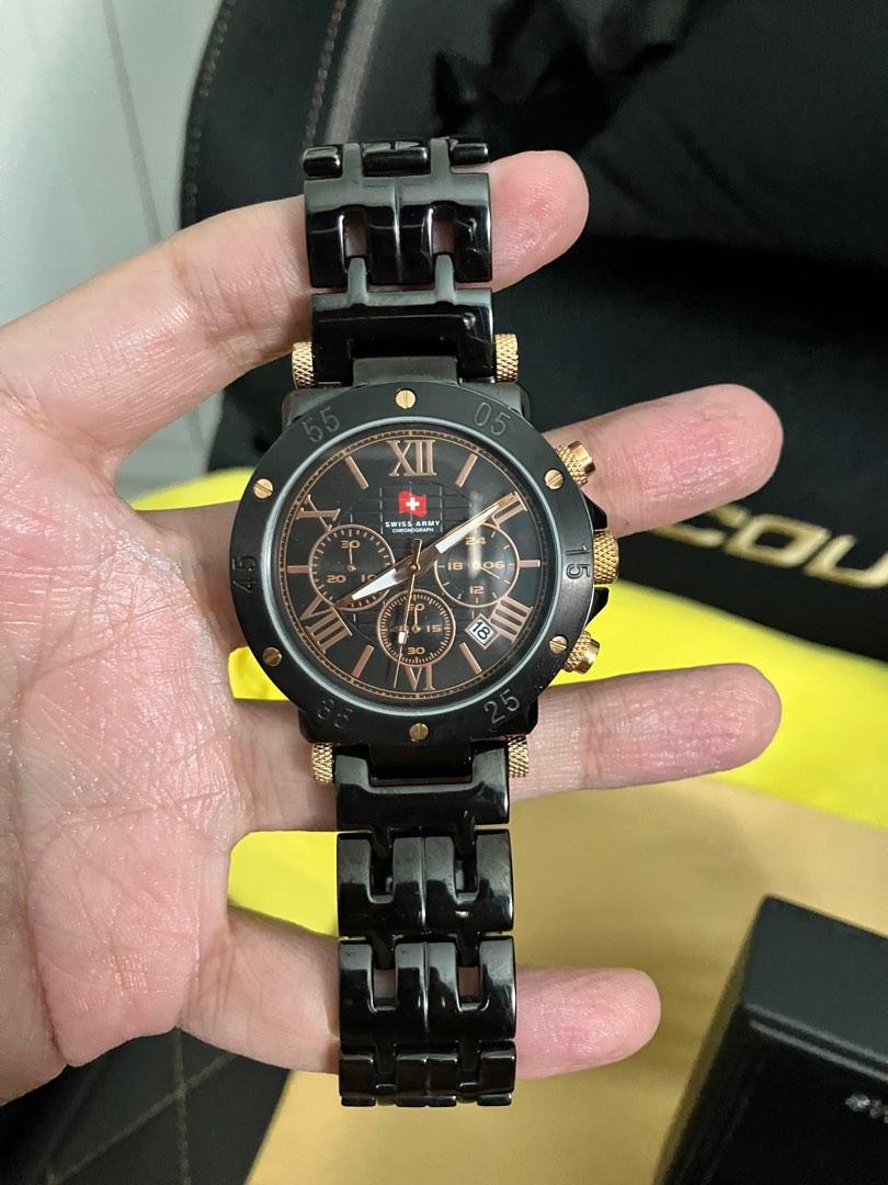 Jam swiss army chronograph on sale