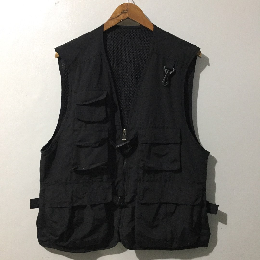 Techwear Tactical Cargo Vest, Men's Fashion, Tops & Sets, Vests on