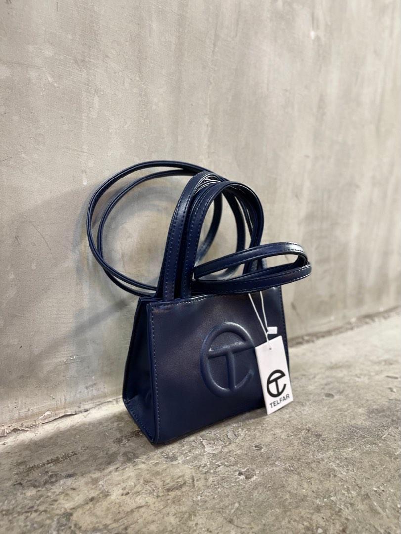 Navy blue telfar 2025 bag