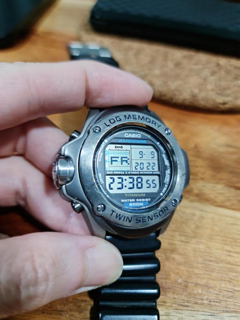 Casio sea pathfinder outlet titanium