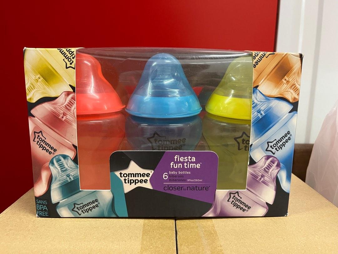 Tommee tippee closer to nature fiesta bottle 9 ounce 6 count baby bottles clearance