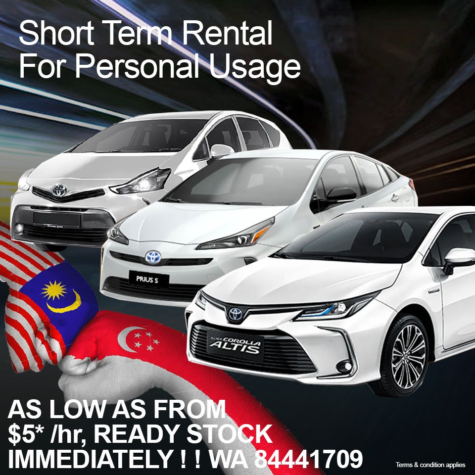 Toyota altis, prius, prius+ hybrid 1.8L for rental / short term rental ...