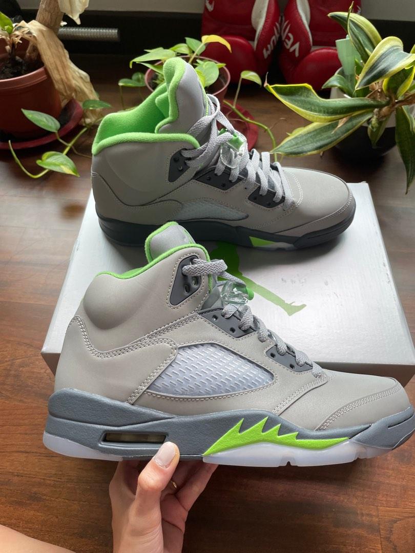 jordan 5 lime green