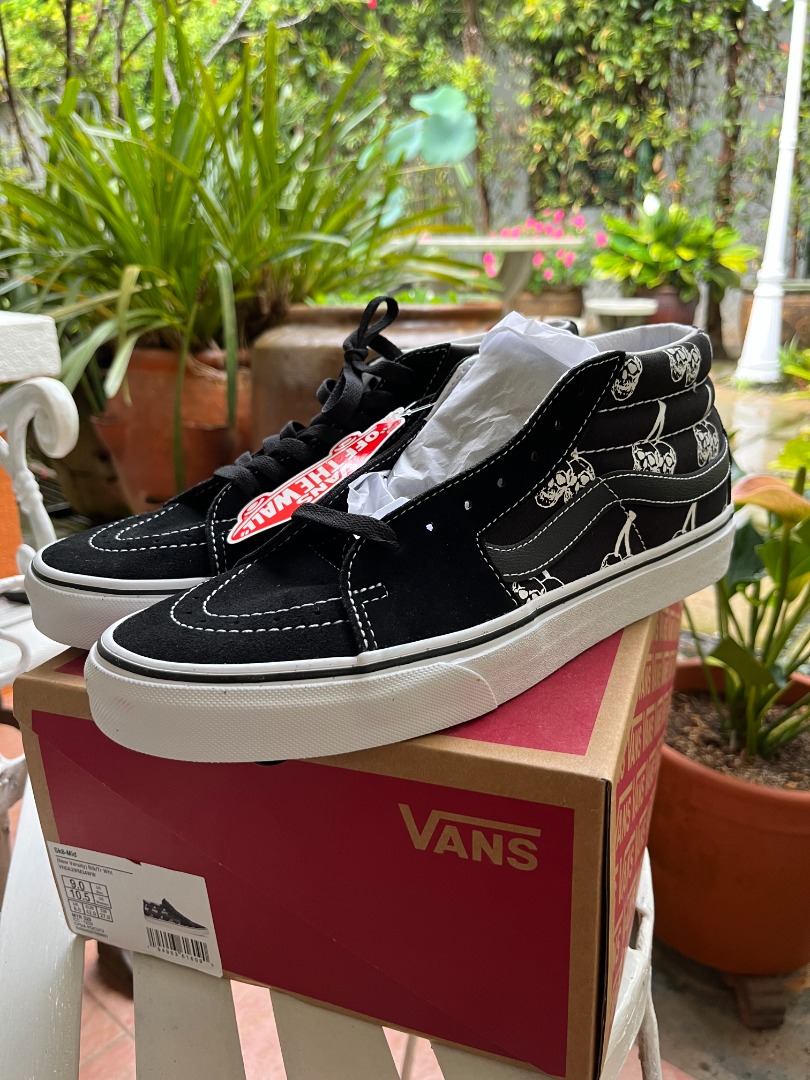 Vans sk8 mid sale cherry