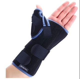 VELPEAU Wrist Brace with Thumb Spica Splint, Medium, Left-hand