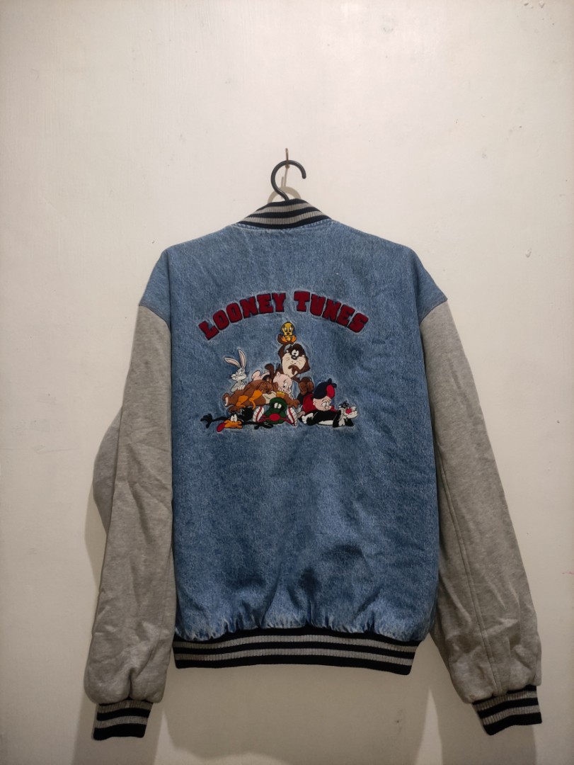 Vintage Looney Tunes Varsity Jacket, Men's Fashion, Coats, Jackets and ...