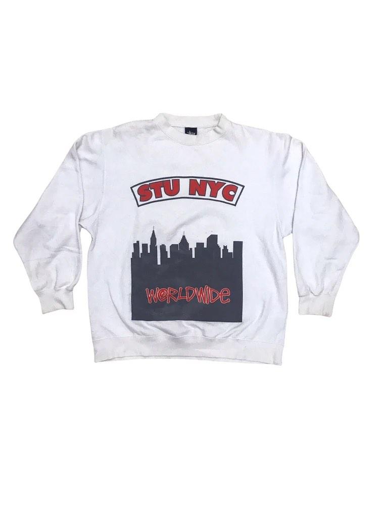 OLD STUSSY STU NYC WORLDWIDE INTER ロンTsupreme - Tシャツ