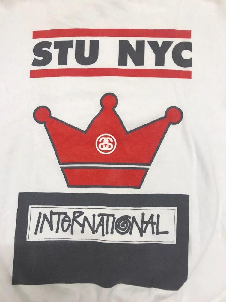 Vintage Stussy STU NYC International Worldwide Crewneck run dmc