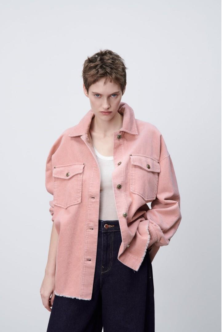 Corduroy zara jacket best sale