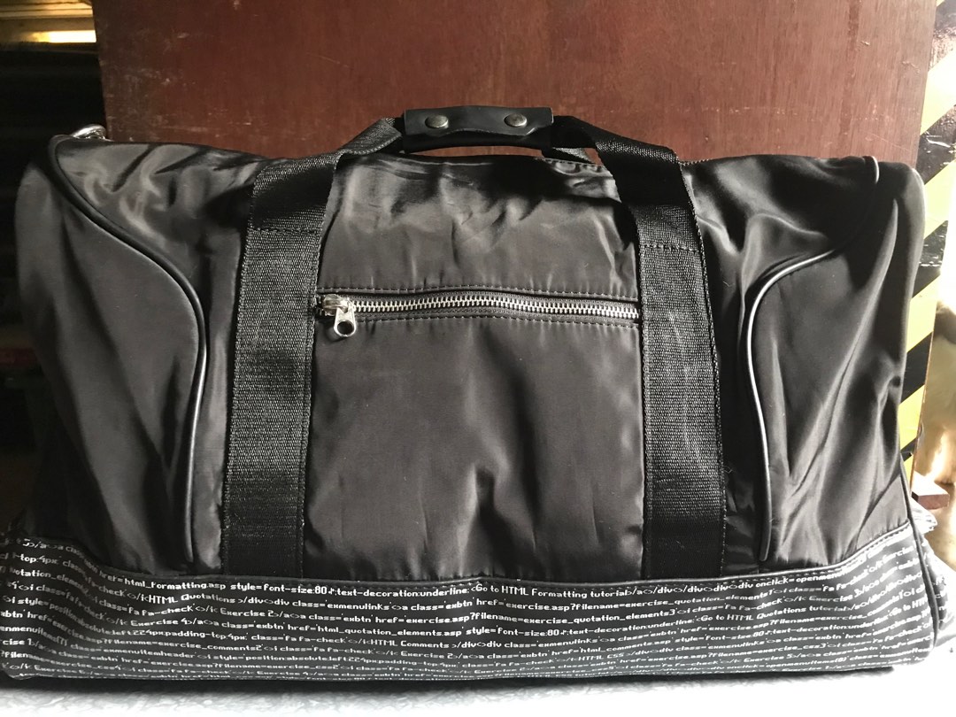 Zara Duffel Bag, Men's Fashion, Bags, Backpacks on Carousell