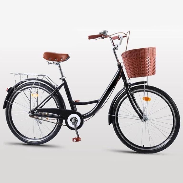 women's traditional bike with basket