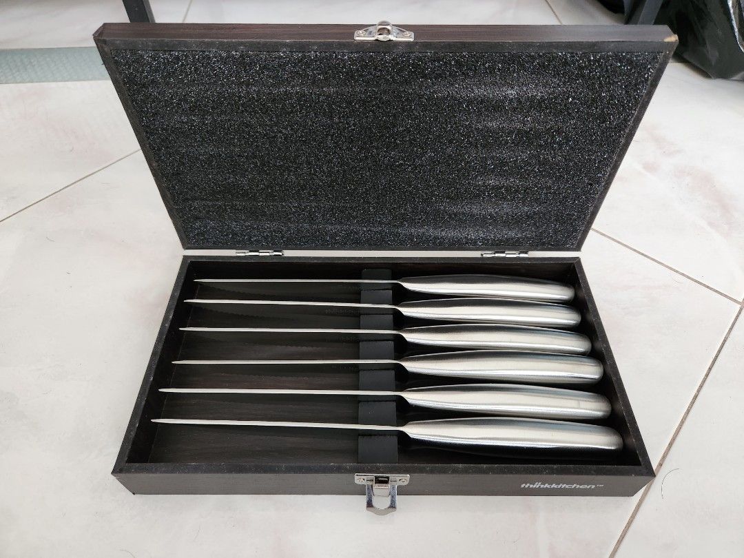 6 pc Steak Knife Set, Furniture & Home Living, Kitchenware & Tableware