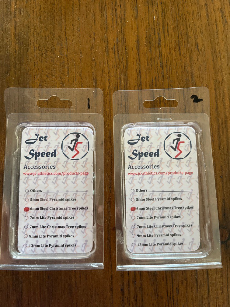 6mm steel Christmas tree spikes Silver & Gold, Sports Equipment, Other