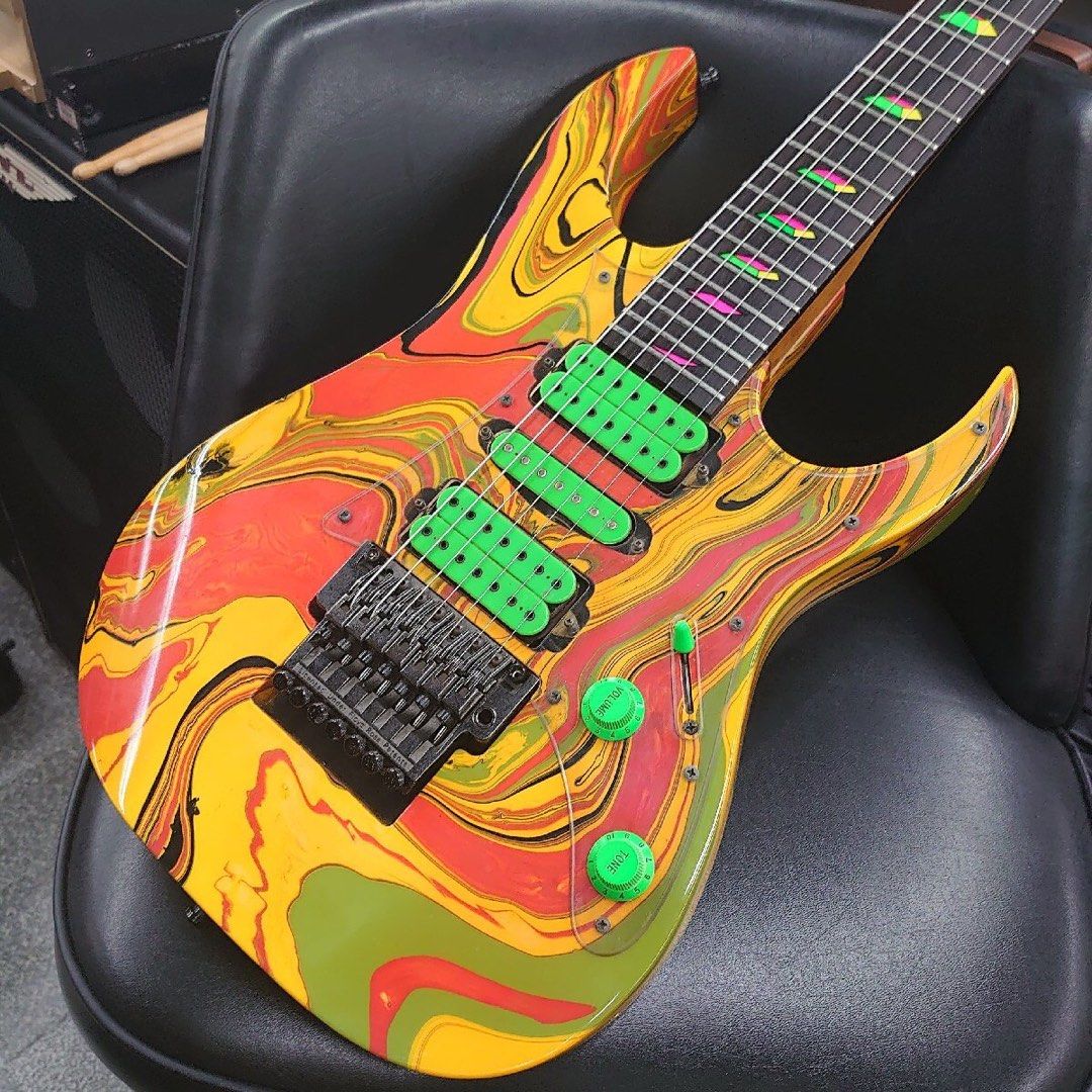 Ibanez UV77 MC Universe Steve Vai Signature Multi Color Swirl 1990 COLLECTORS ALERT GRAIL