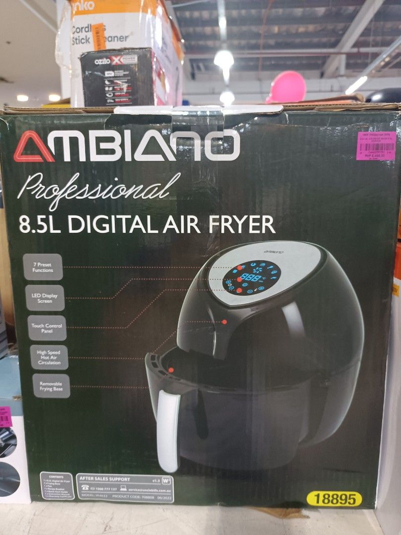 ambiano 8.5L digital air fryer, TV & Home Appliances, Kitchen Appliances, Other Kitchen