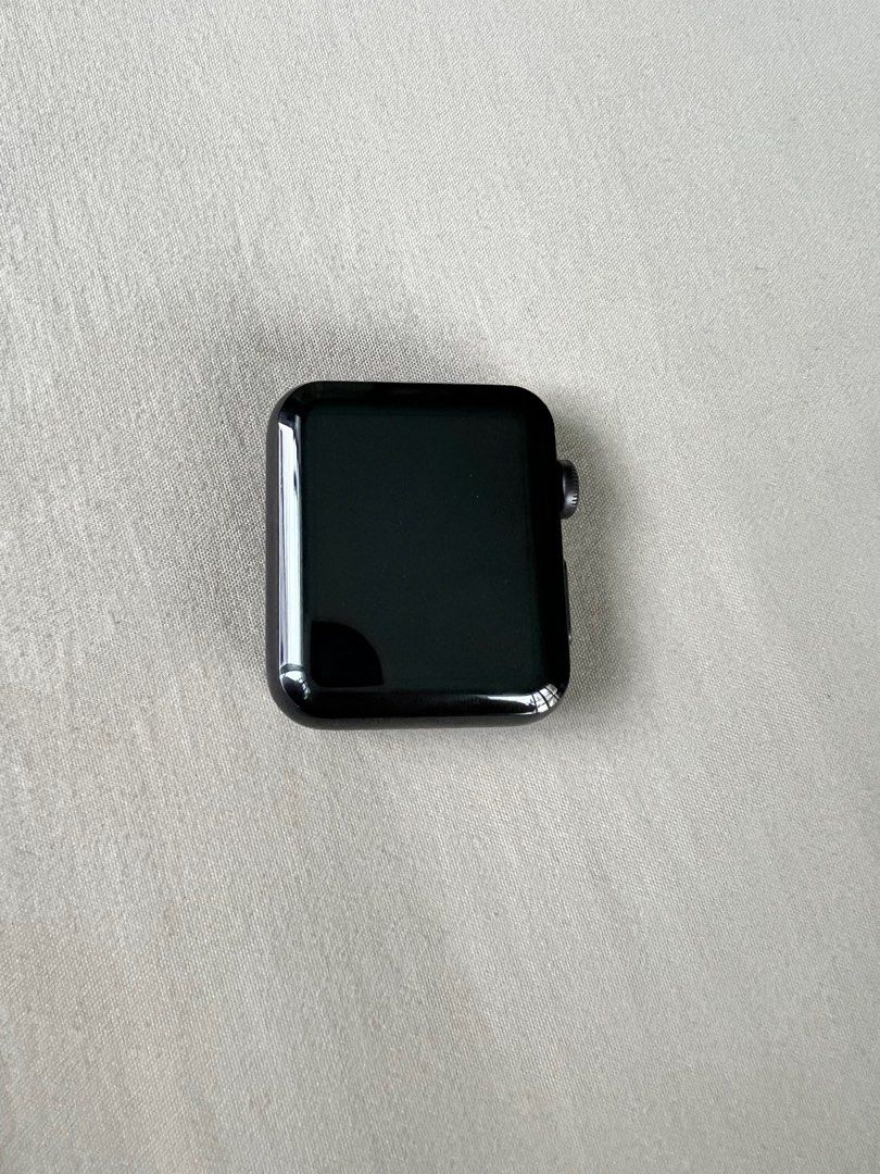 Apple Watch Series 3; 42mm (Category: Women's Watches) located in Quezon City. Submitted by authentic_c (Listing ID 1206724411, Image 1). Description: No straps Issue : forgot my Apple ID password in it 🥲🥲🥲🥲🥲🥲🥲.
