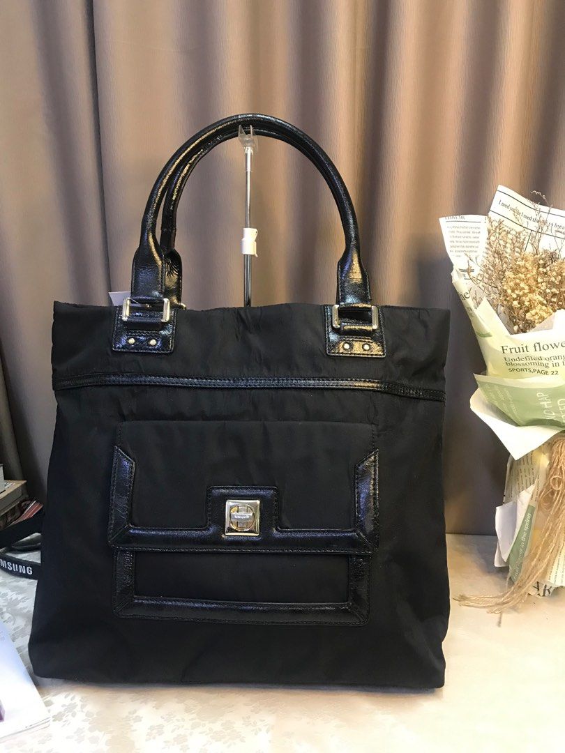 ?Authentic Kate spade ♠️ nylon patent leather tote bag, Luxury, Bags &  Wallets on Carousell
