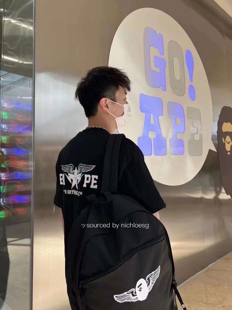 BAPE PREMIUM HAPPY NEW YEAR BAG MILITARY MENS Men s Fashion