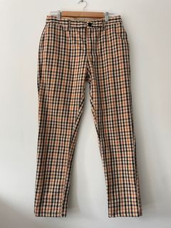 Barney Cools Beige Tartan Pants Size 32