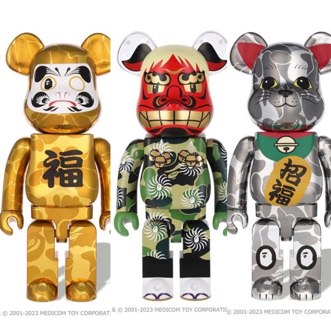 BAPE NEW YEAR BE@RBRICK DARUMA 達磨 1000%