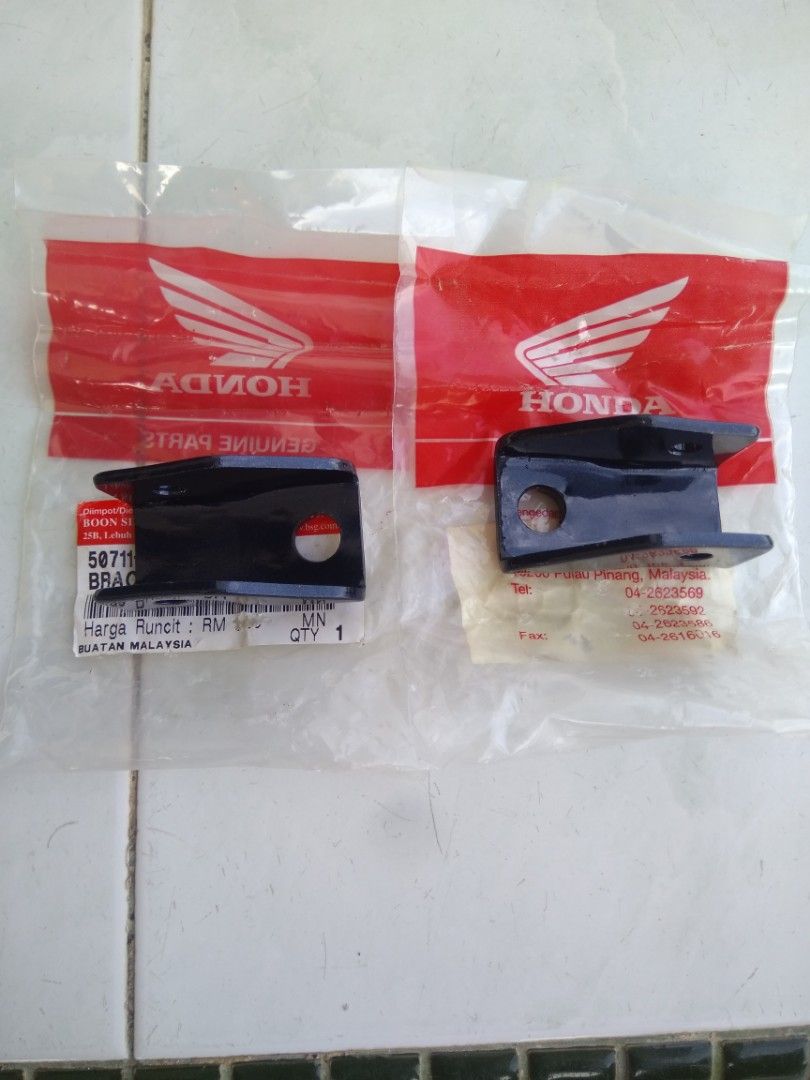 Besi pemijak stand kaki blakang Honda Ex5 original nos Boon Siew